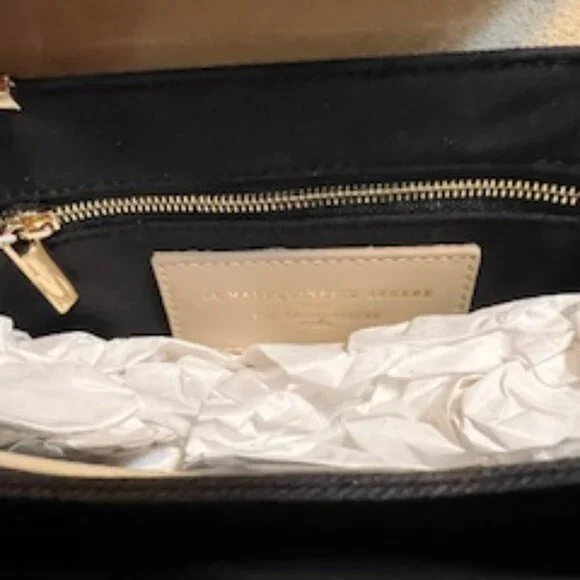 NWT Sezane Milo Classique Mini Beige Patchwork Bag in Leather/Suede - Picture 7 of 10